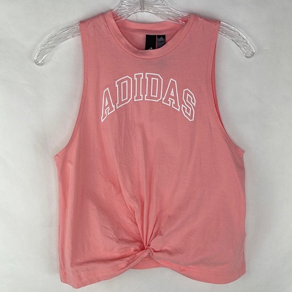 adidas Tops - Adidas Peach Gathered Front Tank Top